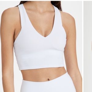 Alo Real Bra Tank in White - Small